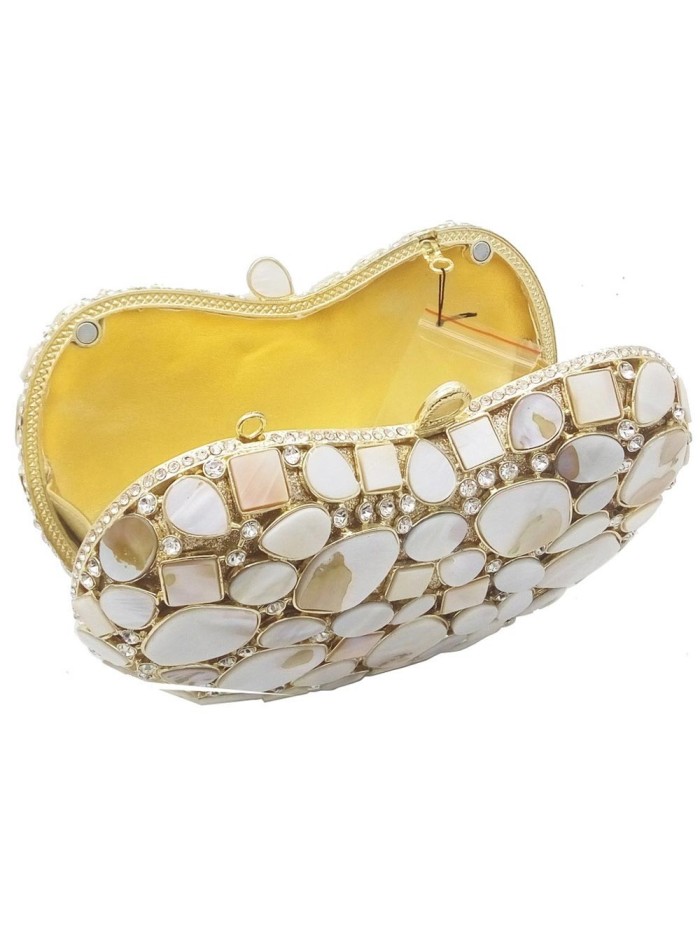 Jewellery handbag with crystals and natural shells Lauren Lynn London Accessories - 5 