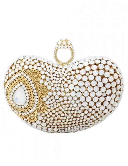 Bolso de mano joya con cristales para invitadas y novias Lauren Lynn London Accessories - 1 