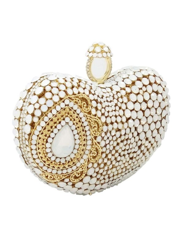 Bolso de mano joya con cristales para invitadas y novias Lauren Lynn London Accessories - 1  2