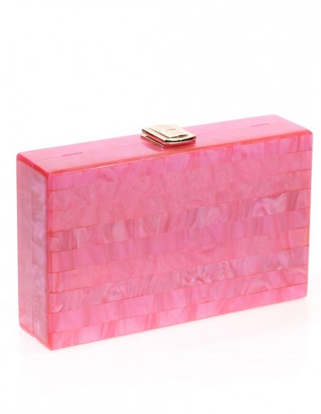 Bolso de fiesta nacarado rectangular - varios colores Lauren Lynn London Accessories - 17 