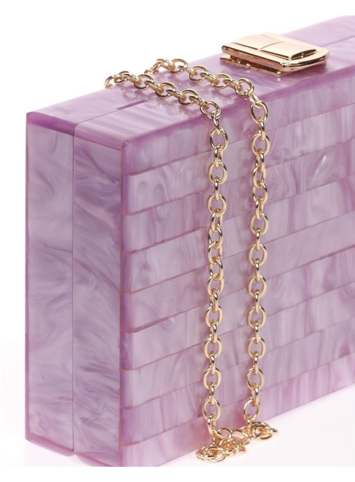 Bolso de fiesta nacarado rectangular - varios colores Lauren Lynn London Accessories - 20 