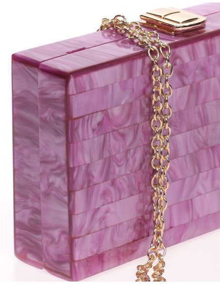 Pearly pastel clutch bag - various colous Lauren Lynn London Accessories - 24 