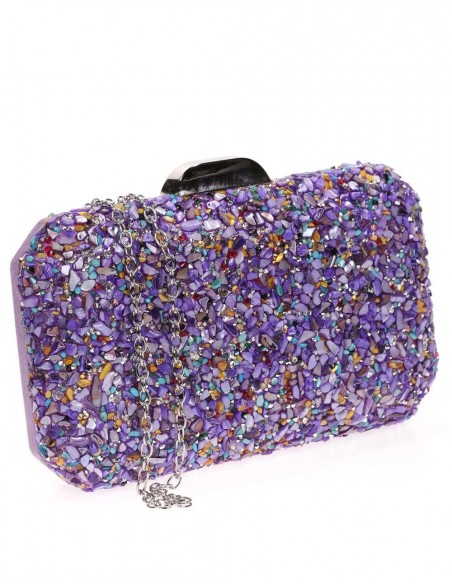 Bolso de fiesta de pedrería octogonal Lauren Lynn London Accessories - 20 