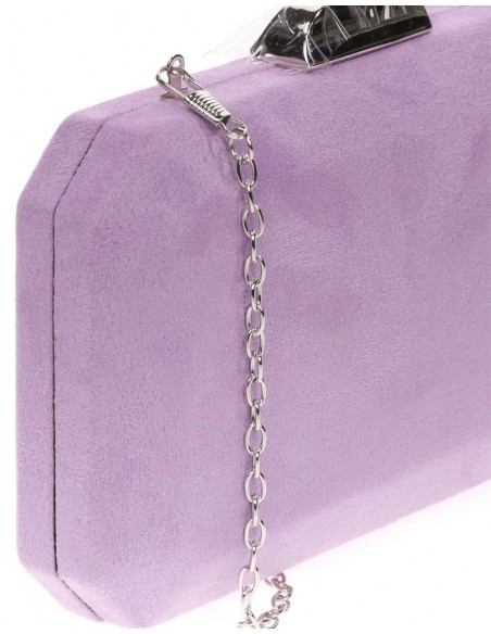 Bolso de antelina octogonal con cierre metalizado Lauren Lynn London Accessories - 34 