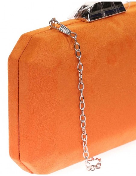 Bolso de antelina octogonal con cierre metalizado Lauren Lynn London Accessories - 38 