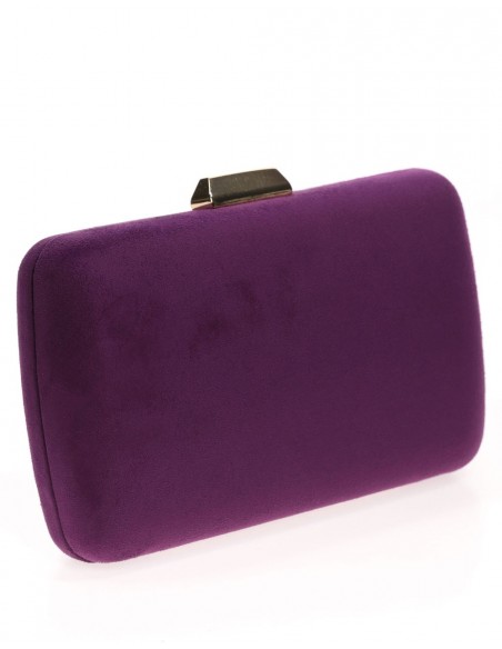Suede clutch bag for wedding guests Lauren Lynn London Accessories - 8 
