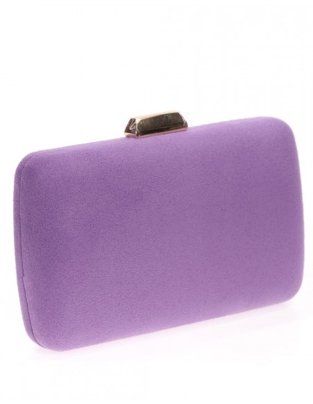 Suede clutch bag for wedding guests Lauren Lynn London Accessories - 24 
