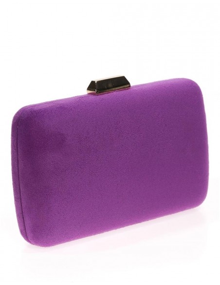 Suede clutch bag for wedding guests Lauren Lynn London Accessories - 29 