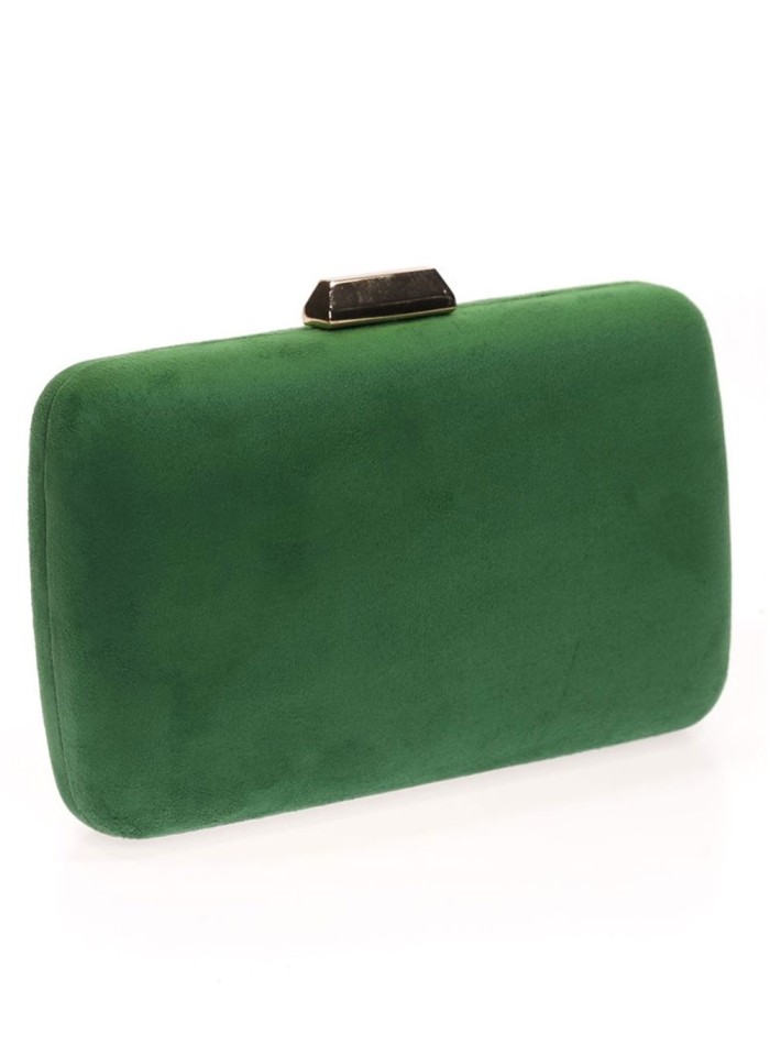 Suede clutch bag for wedding guests Lauren Lynn London Accessories - 37