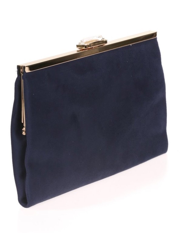 copy of Cartera de fiesta antelina y cierre pedrería Lauren Lynn London Accessories - 2 2