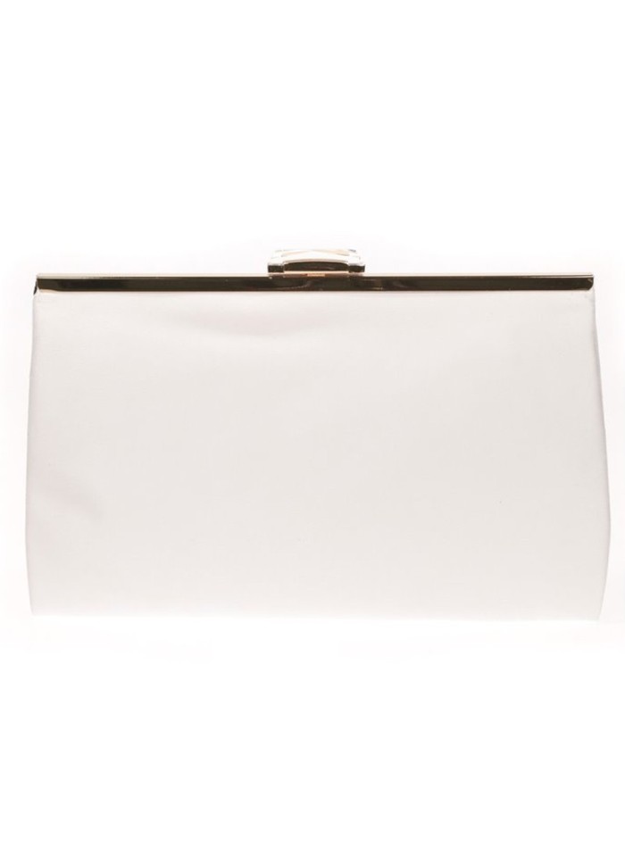 copy of Suede party clutch with rhinestone fastening Lauren Lynn London Accessories - 2