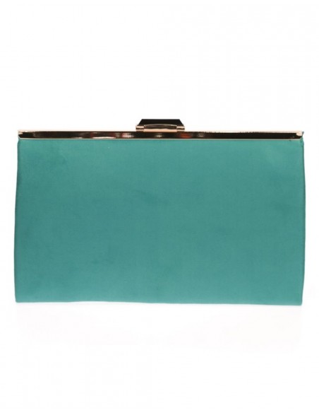 copy of Suede party clutch with rhinestone fastening Lauren Lynn London Accessories - 35 