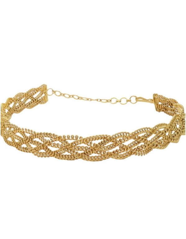 Gold intertwined choker Acus complementos - 1 2