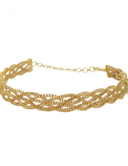 Choker dorado entrelazado Acus complementos - 3