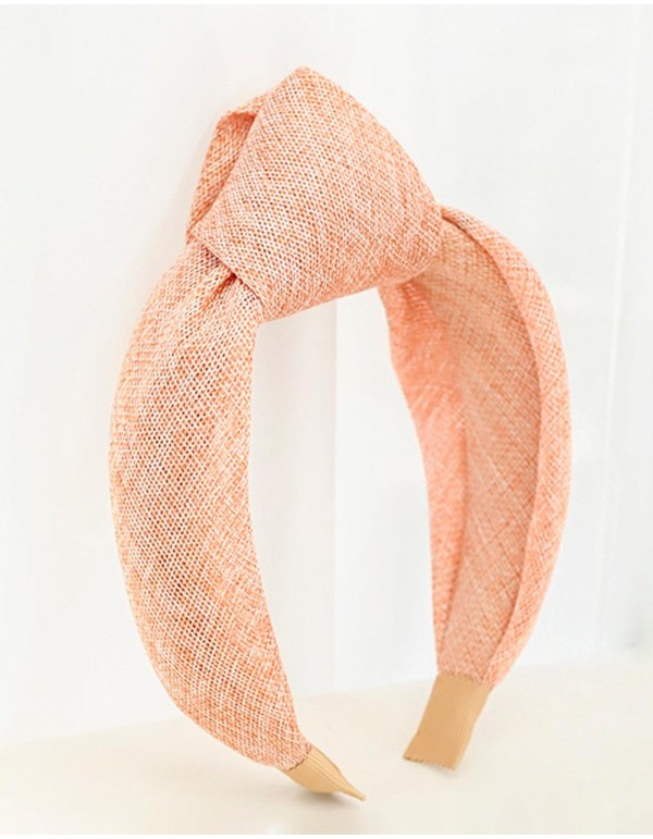 Natural fiber knot headband for guests Elenitos - 2 2