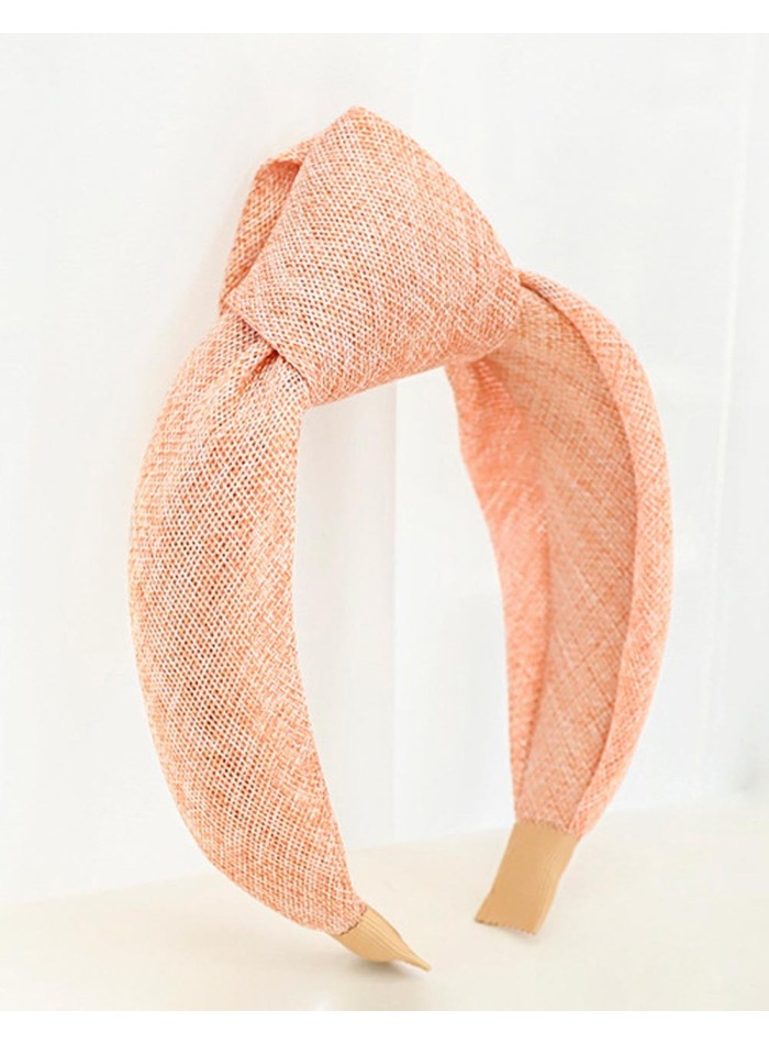 Natural fiber knot headband for guests Elenitos - 2