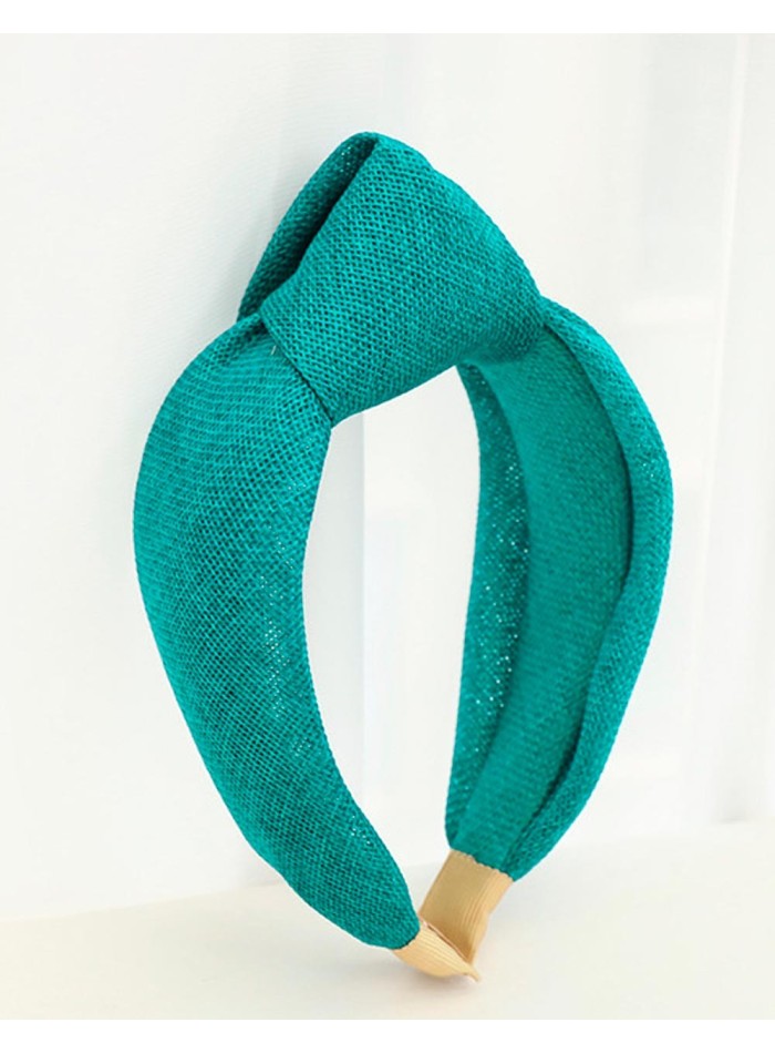 Natural fiber knot headband for guests Elenitos - 2
