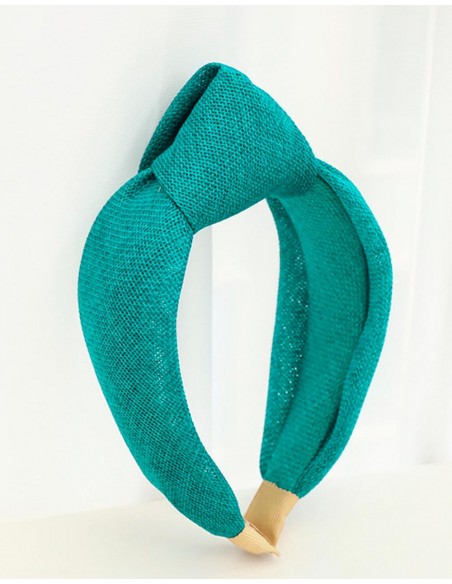 Natural fiber knot headband for guests Elenitos - 4 