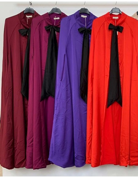 Reversible Satin/chiffon cape for wedding guests