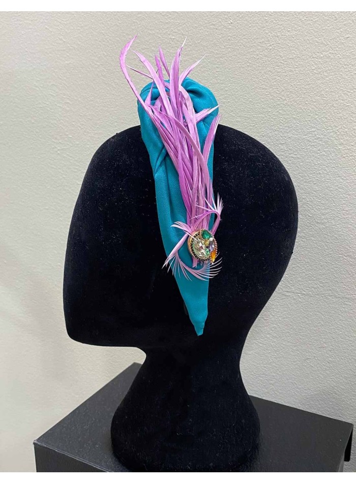 Serre-tête de fête avec broche et détails de...