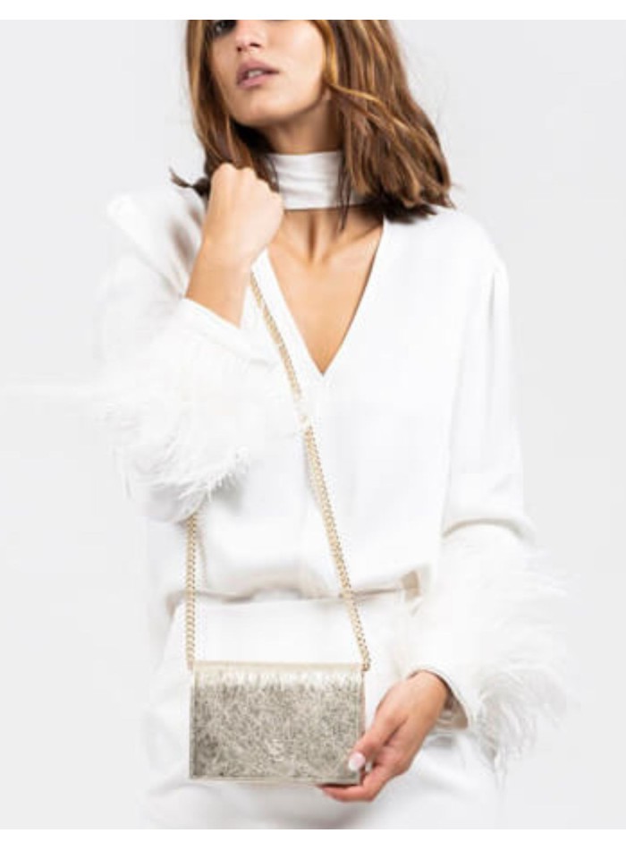 Mini bolso de fiesta con cadena metálica larga-9