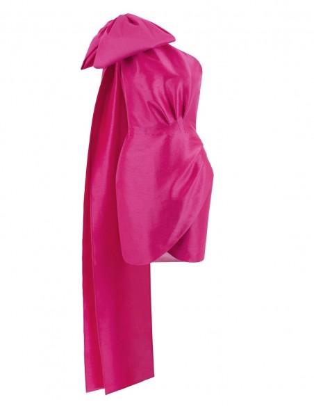 Vestido corto de fiesta con lazada - Zaira di Vielma