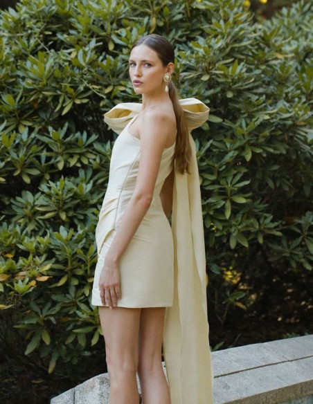 Vestido corto de fiesta con lazada - Zaira di Vielma