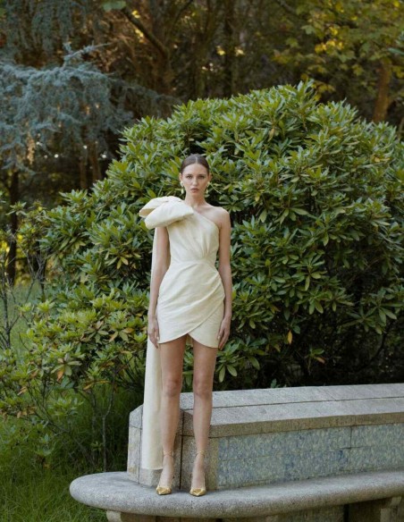 Short party dress with lace - Zaira di Vielma