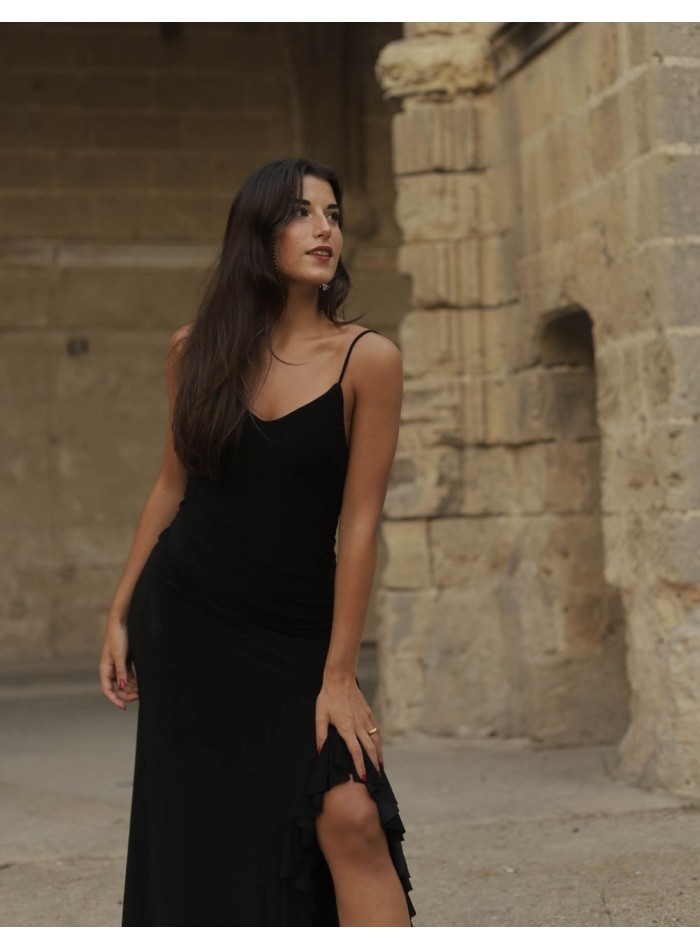 Vestido midi de fiesta con espalda descubierta...