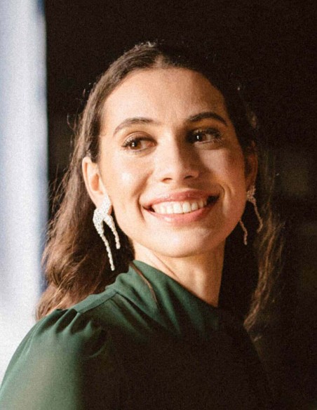 Pendientes de fiesta plateados trepadores con cristales-1