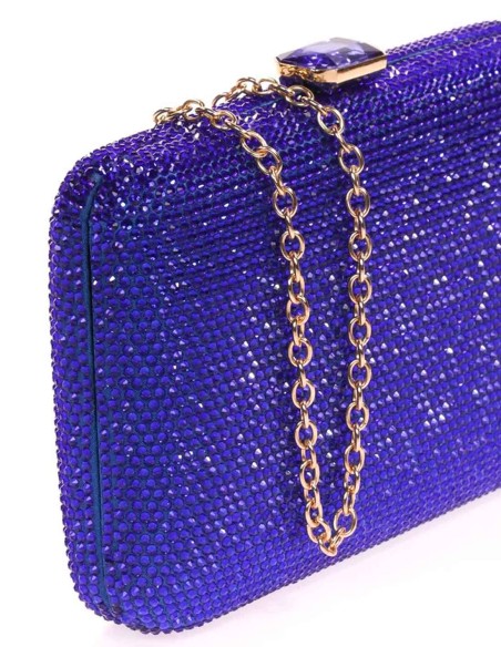 Evening clutch bag made of crystal