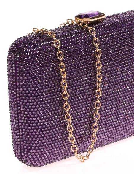 Evening clutch bag made of crystal