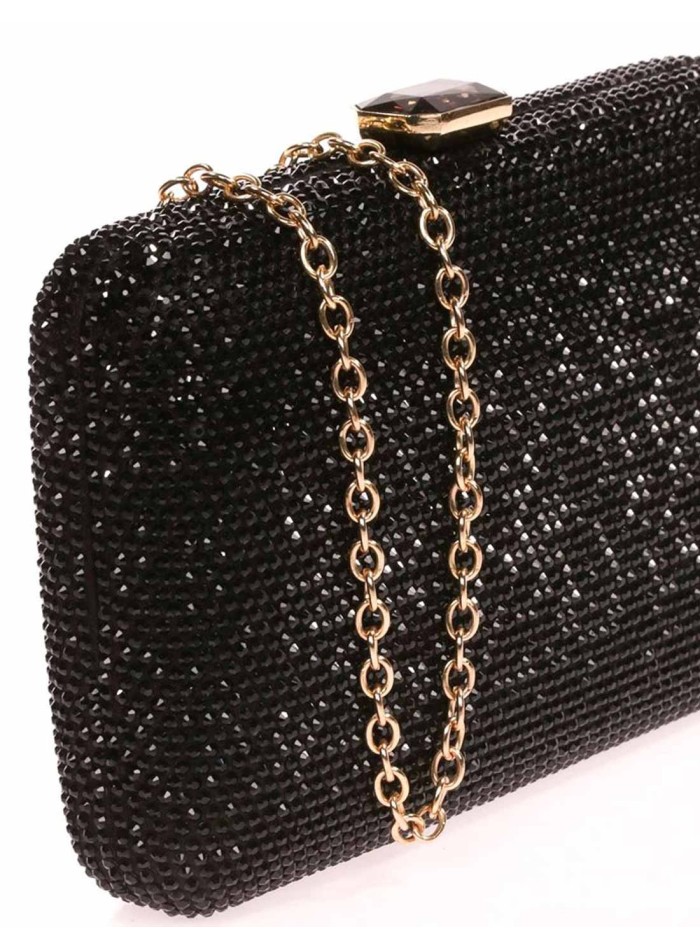 Evening clutch bag made of crystal