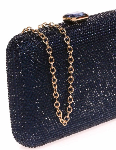 Evening clutch bag made of crystal