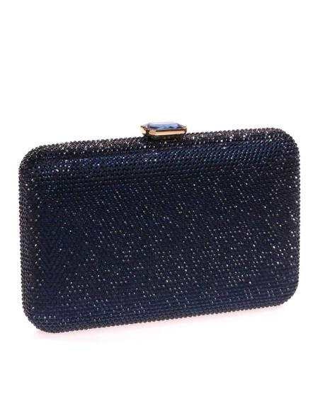 Evening clutch bag made of crystal
