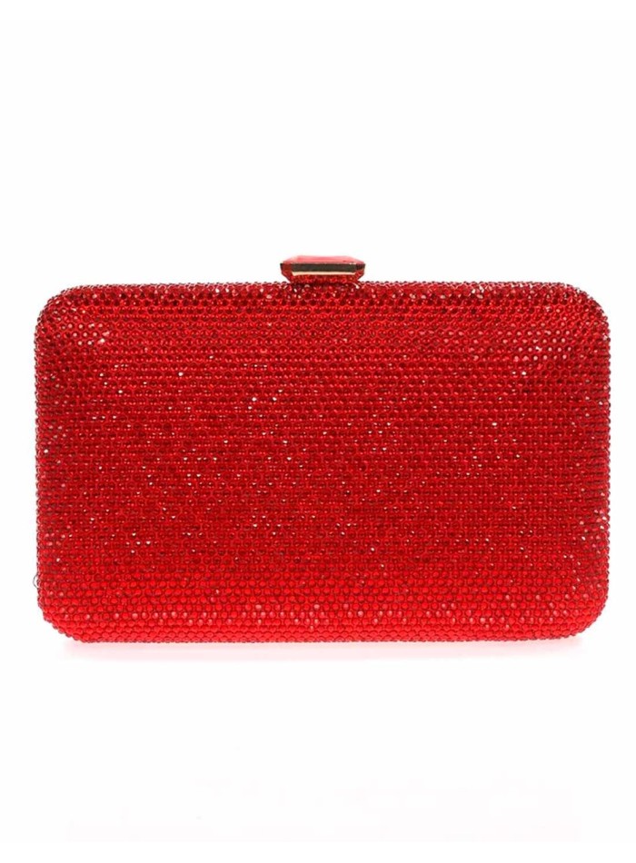 Evening clutch bag made of crystal