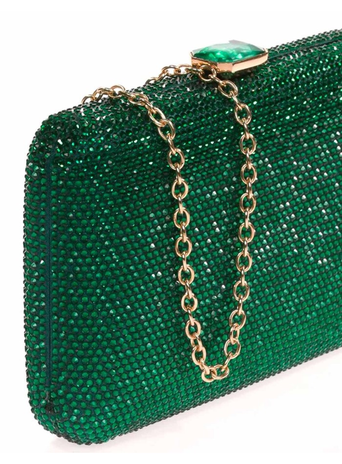 Evening clutch bag made of crystal