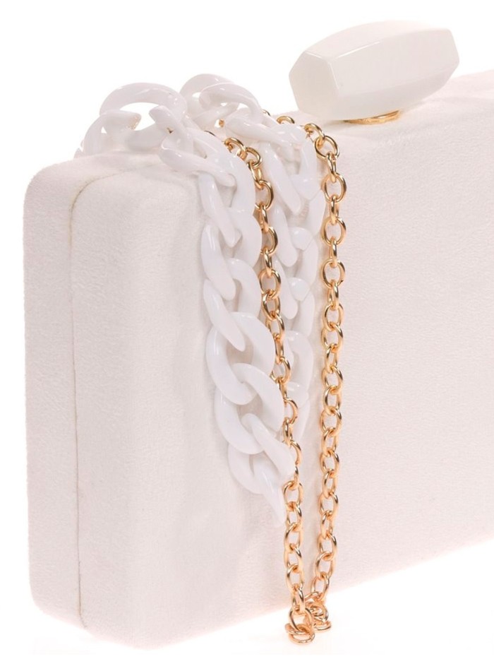 Bolso de fiesta de antelina con opción de doble...