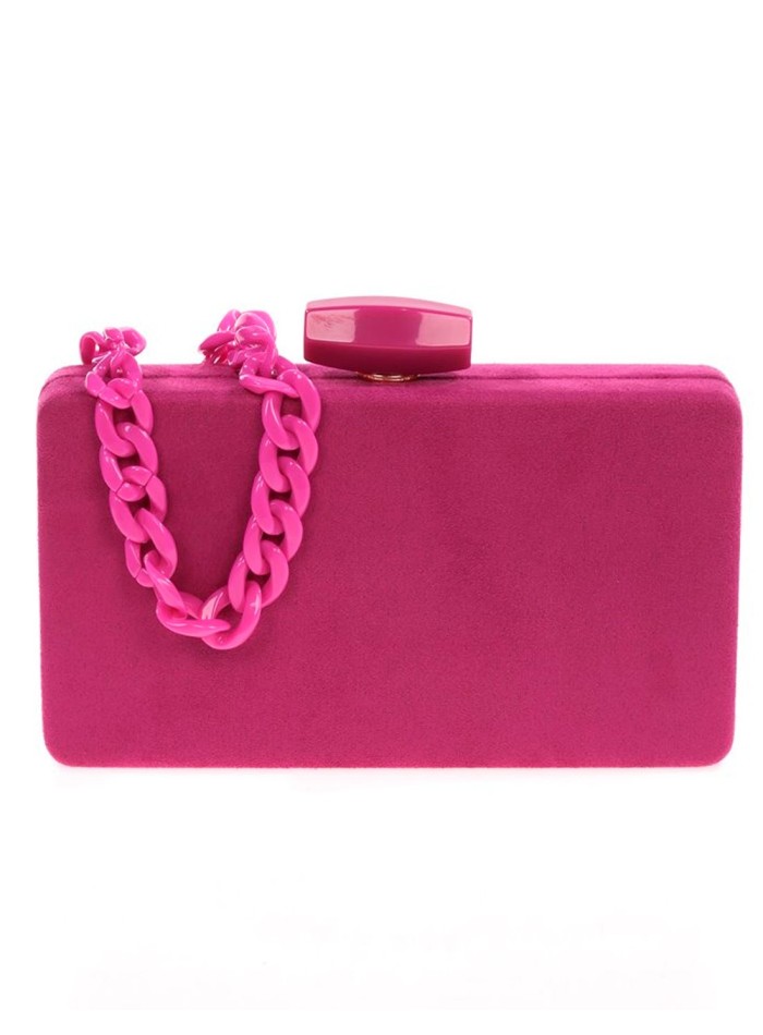 Bolso de fiesta de antelina con opción de doble asa