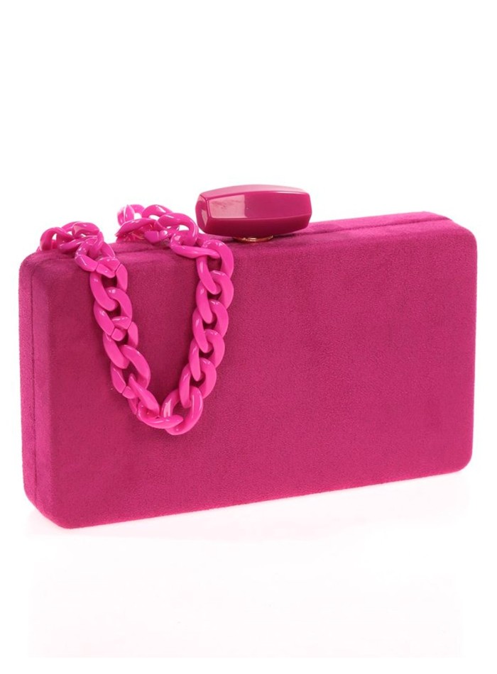 Bolso de fiesta de antelina con opción de doble...