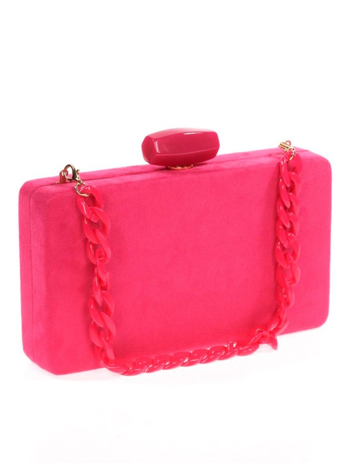 Bolso de fiesta de antelina con opción de doble...