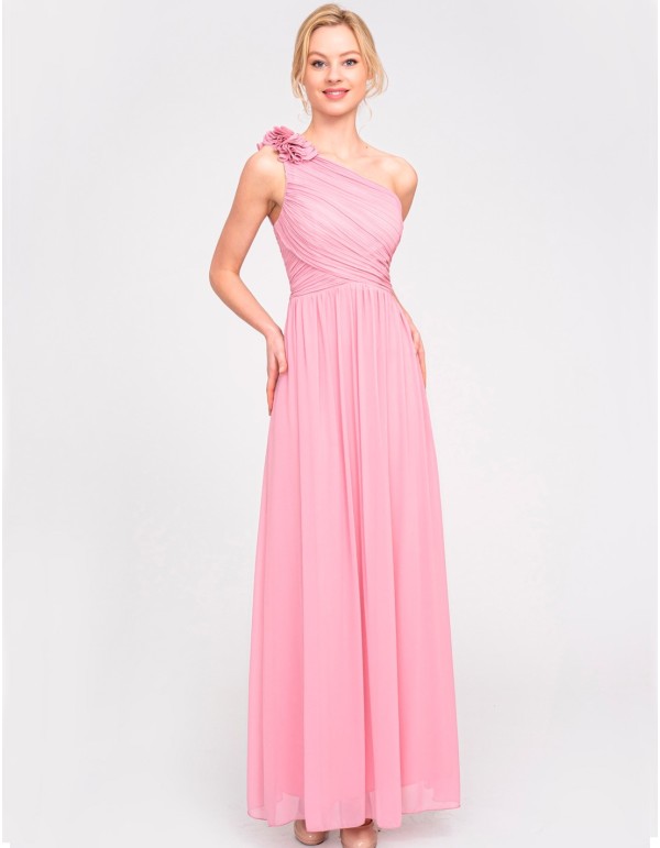Evening dress with asymmetrical neckline 2
