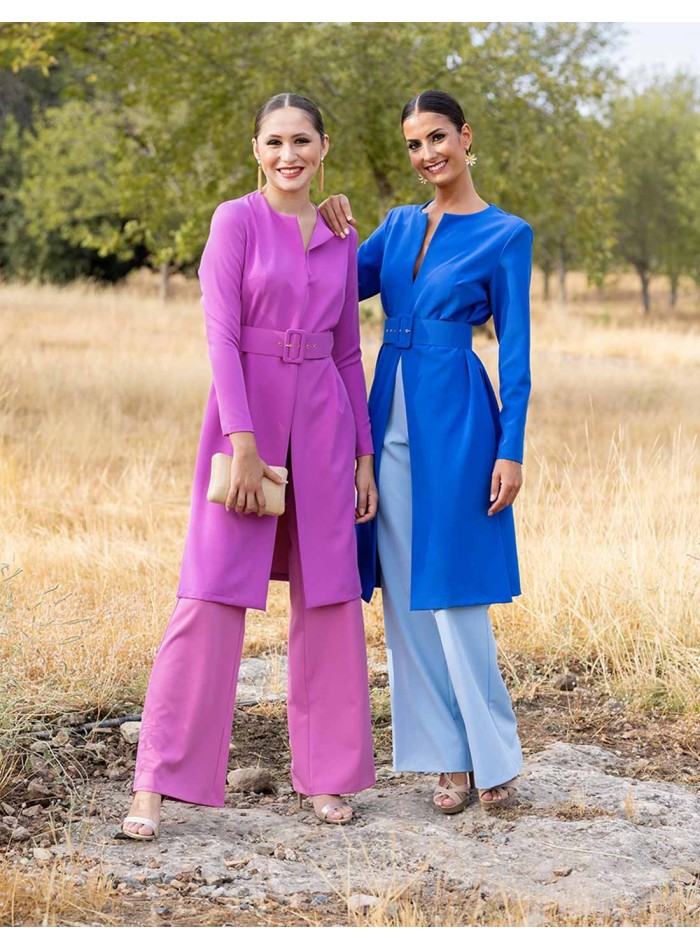 Party outfit of frock coat and bell-bottom pants by Rosas Rosas