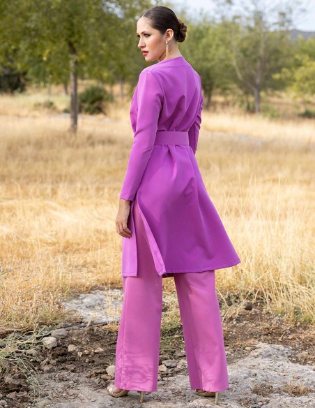 Party outfit of frock coat and bell-bottom pants