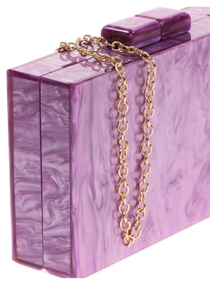 Pearly evening clutch bag for guests