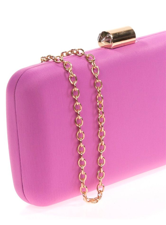 Bolso de fiesta liso en forma baguette invitada