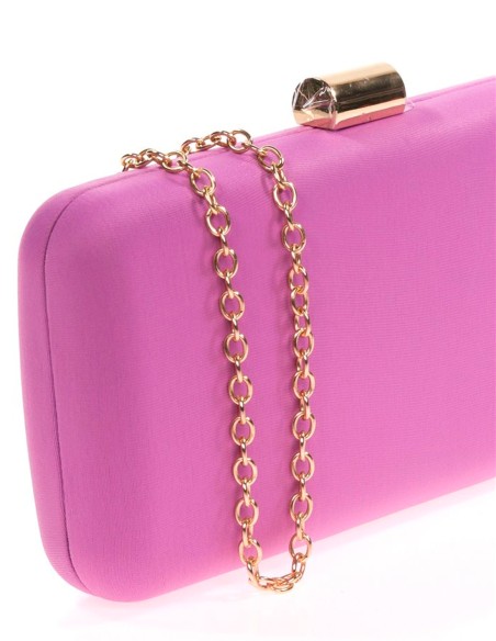 Bolso de fiesta liso en forma baguette invitada