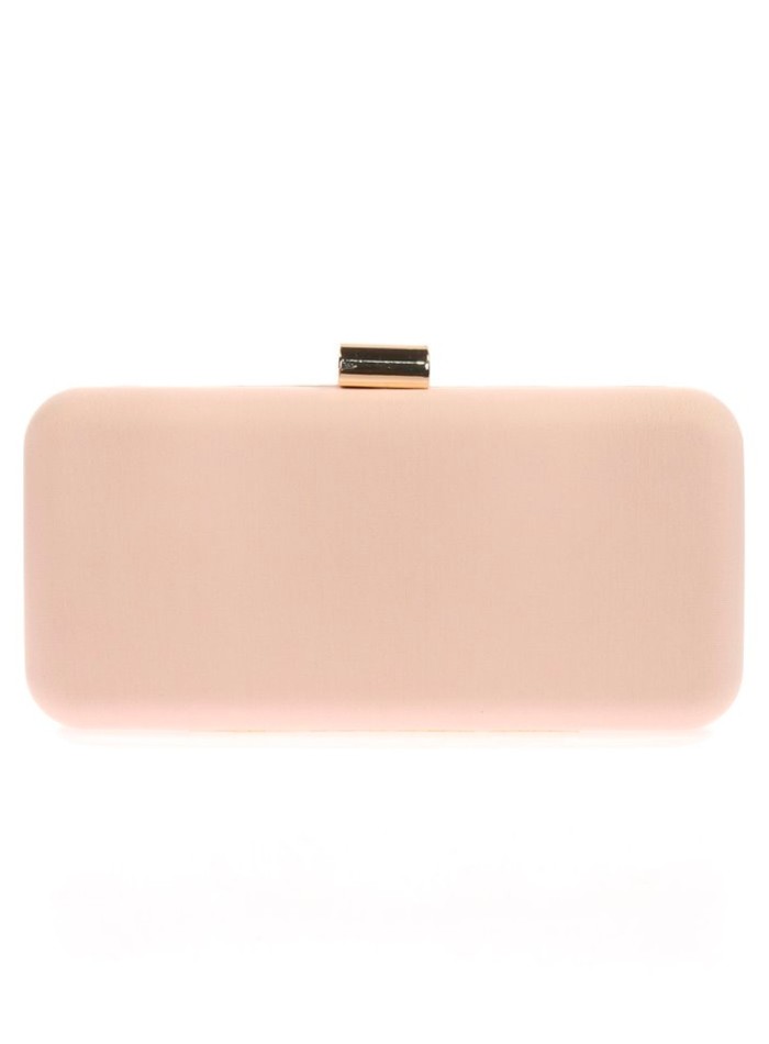 Bolso de fiesta liso en forma baguette invitada perfecta