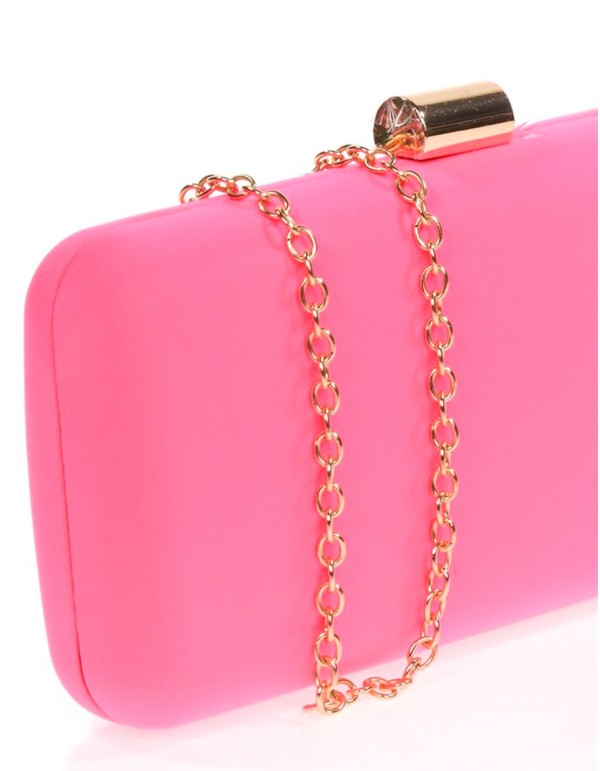 Bolso de fiesta liso en forma baguette invitada perfecta 2