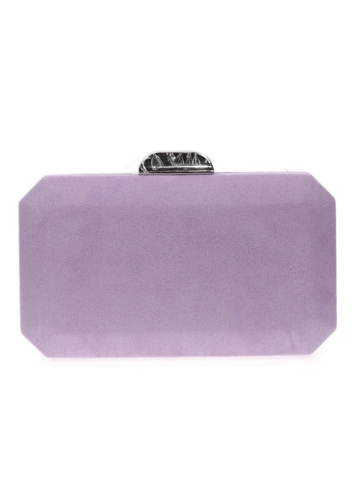 Sac de fête octogonal en daim mauve - Invitada...